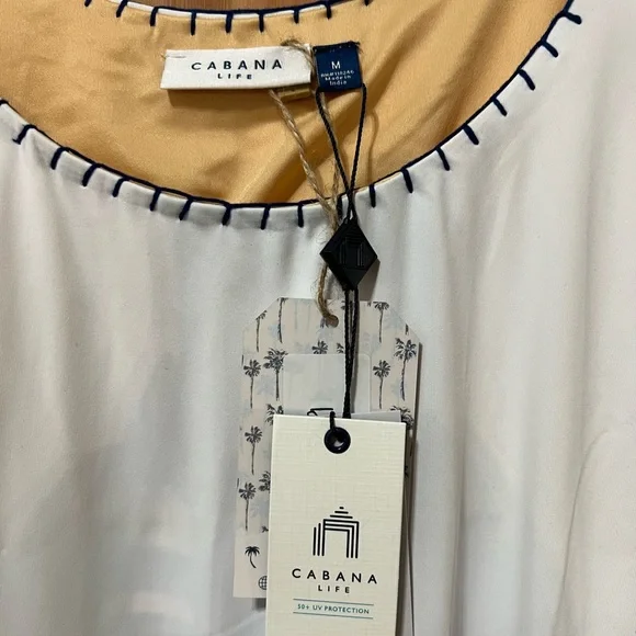 NWT Cabana Life White UPF 50 active dress medium - Picture 2 of 12